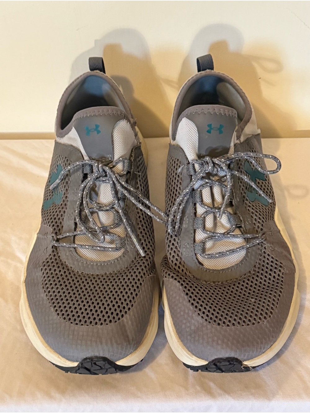 Under Armour Men's Micro G Kilchis Fishing Shoes Gray Teal (11.5)